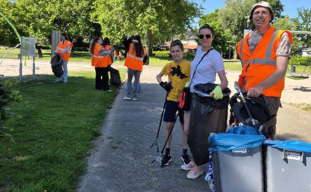 Zwerfafvalopruimactie